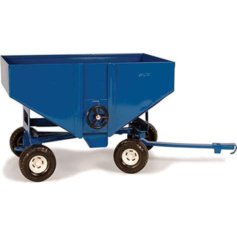 1 16 ertl pressed steel gravity box wagon blue|1/16 ERTL IH Gravity Wagon in BLUE BOX w/gear operated door.